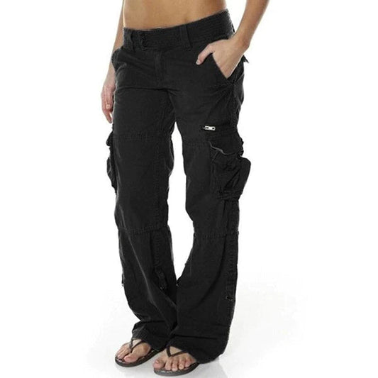 CD | Pantaloni cargo cu buzunare pentru femei