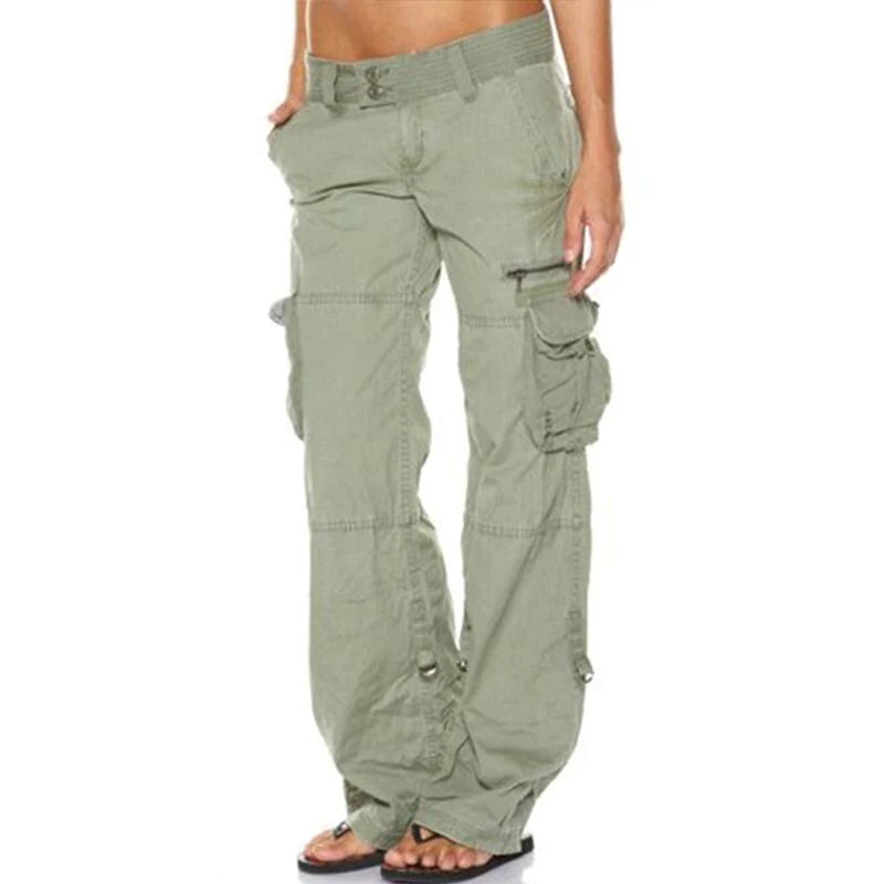 CD | Pantaloni cargo cu buzunare pentru femei