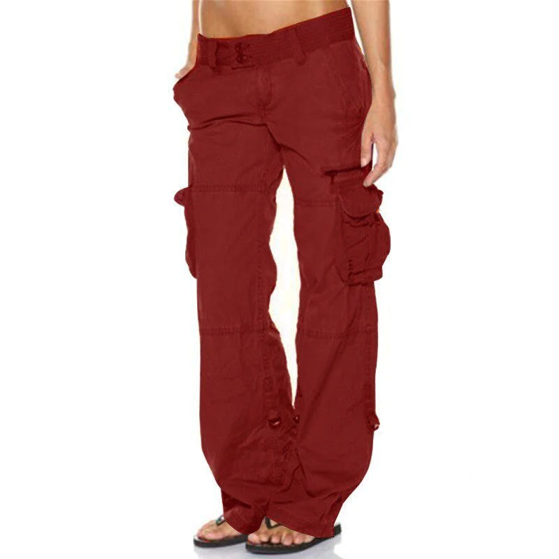 CD | Pantaloni cargo cu buzunare pentru femei