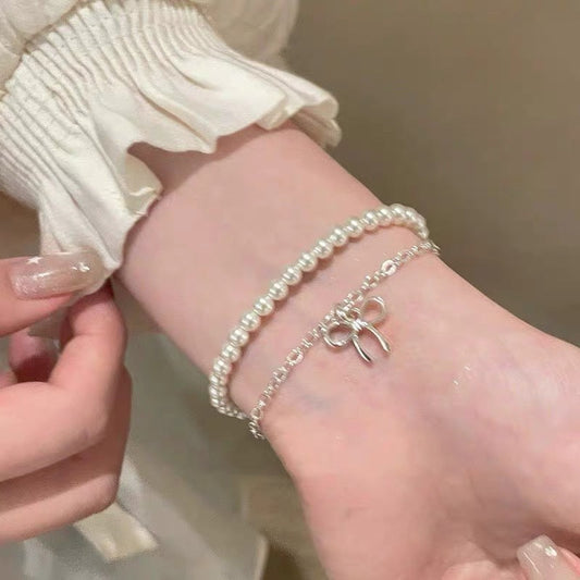 Pearl Charm Bracelet