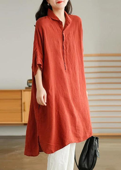 Jade Black Leopard Print Linen Linen Shirt Dress