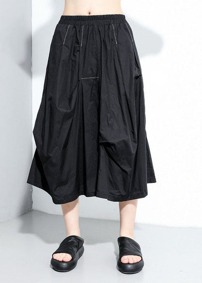 Asymmetrical Patchwork a Line Skirts Spring