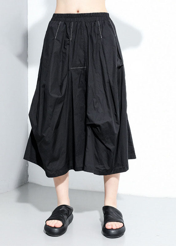 Asymmetrical Patchwork a Line Skirts Spring
