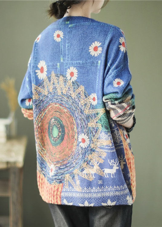 Sunflower Knit Sweater Tops