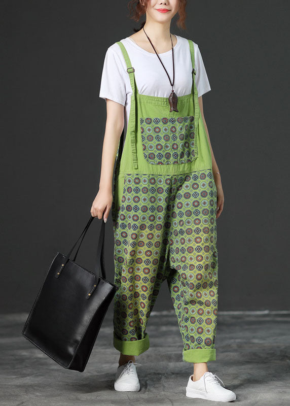 Green Wide Leg Jumpsuit Spring