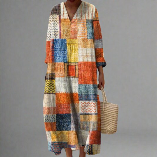 CD | Rochie boho maxi Patchwork Harmony