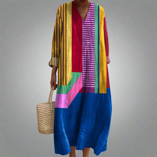CD | Color Block Breezy Maxi-dress