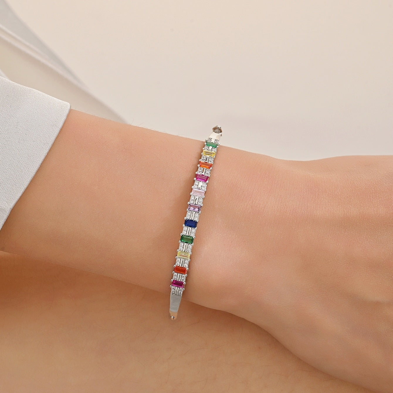 Rainbow Tennis Bracelet