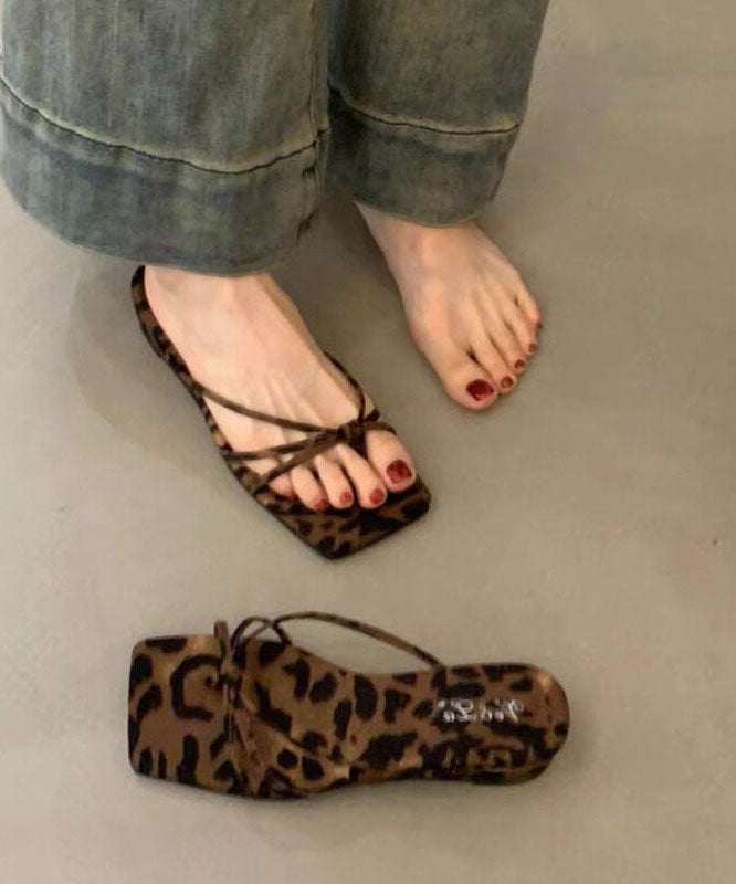 Red Wedge Heel Clip on Sandals New Square Toe Design