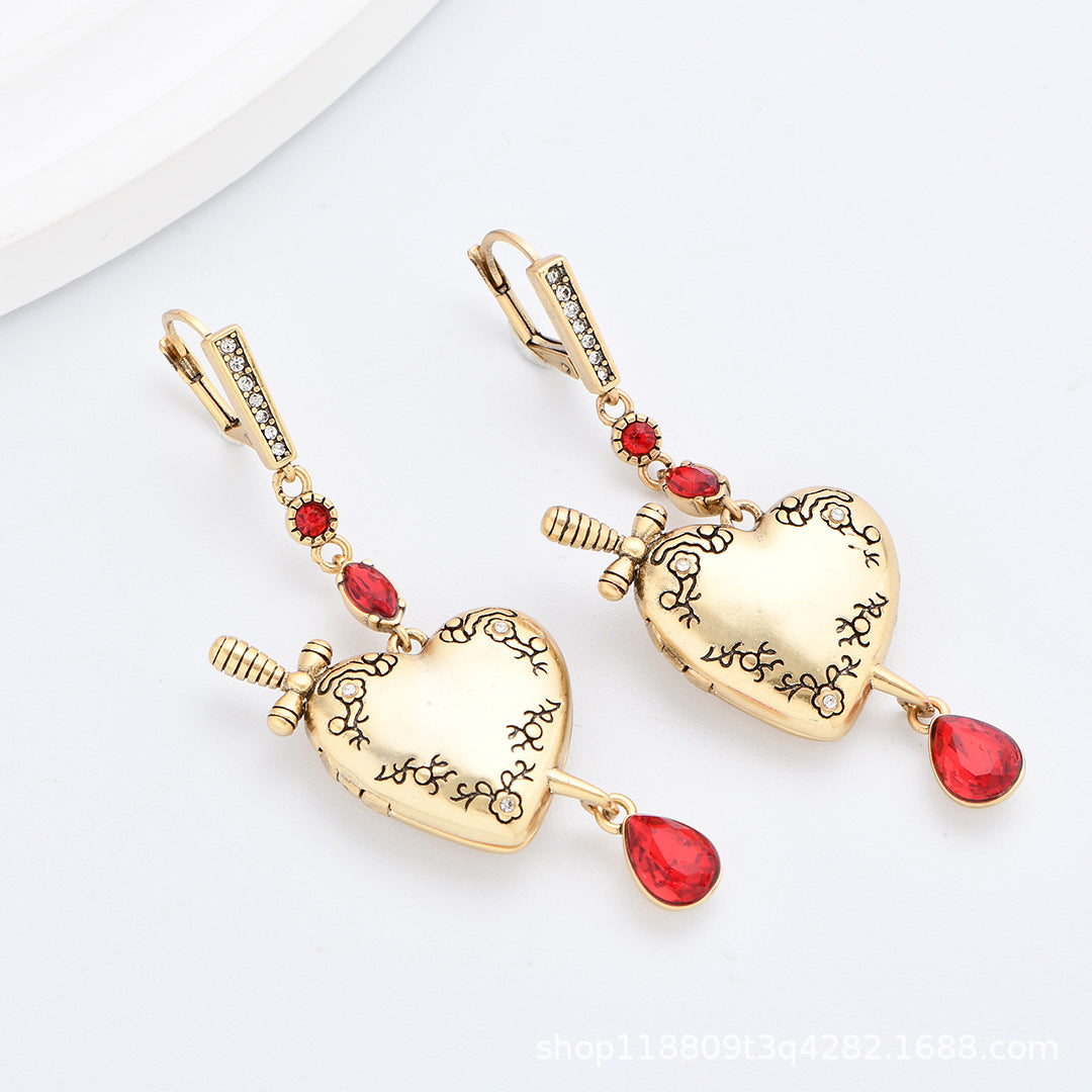 Romantic Heart Drop Earrings
