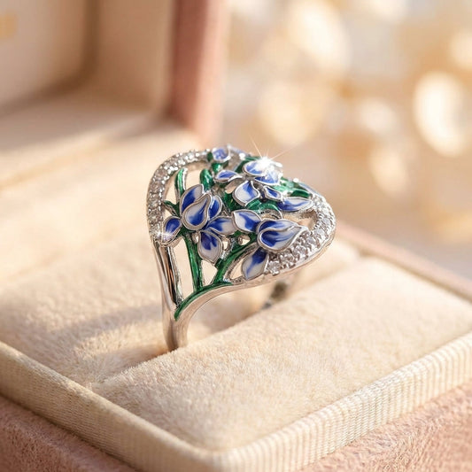 Romantic Lily Flower Ring