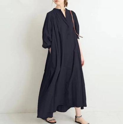 CD | Rochie cămașă vintage cu mâneci lungi