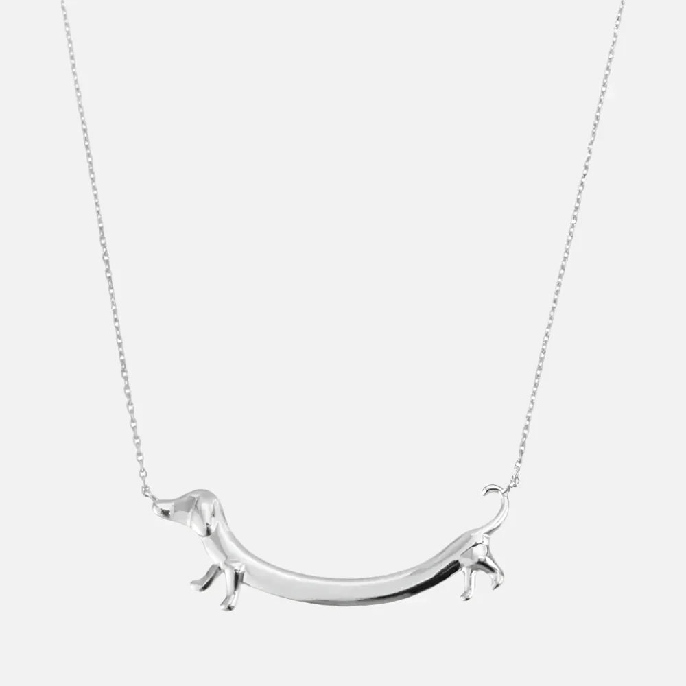 Gold-Tone Dachshund Necklace