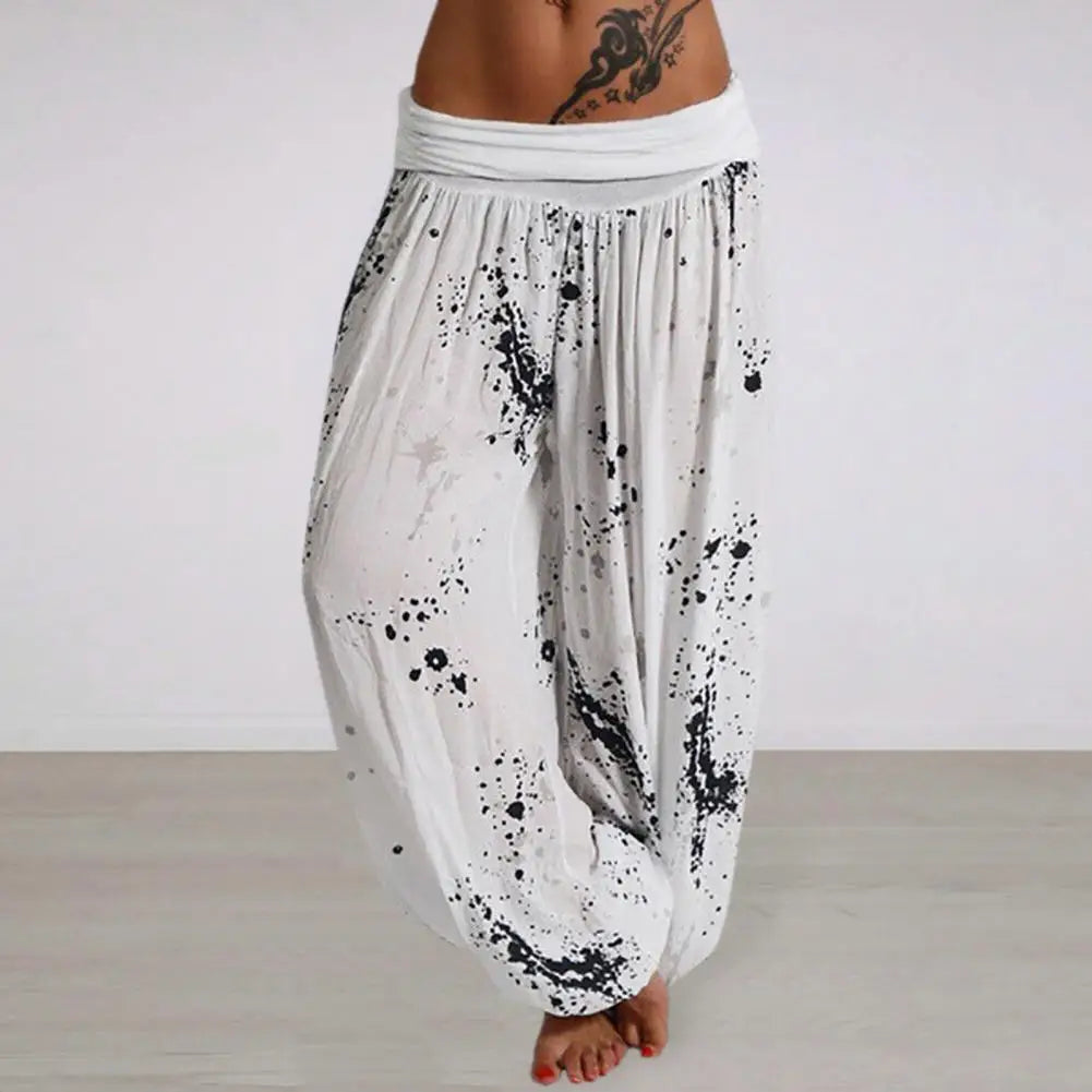 CD | Pantaloni imprimați Tie Dye pentru femei