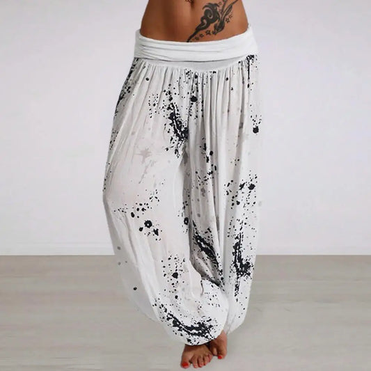CD | Pantaloni imprimați Tie Dye pentru femei