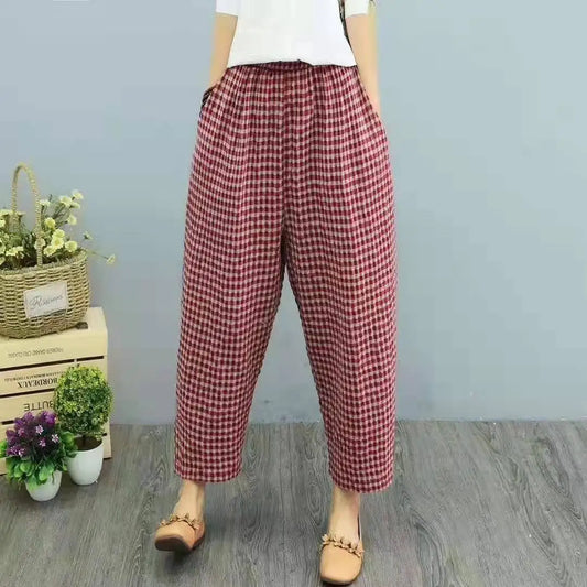 CD | Pantaloni de vară în carouri