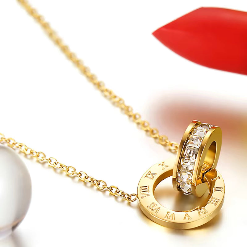 Elegant Roman Numeral Necklace