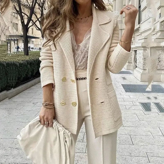 CD | Blazer elegant cu două rânduri pentru femei