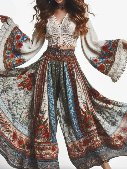 CD | Pantaloni boho eleganți pentru femei