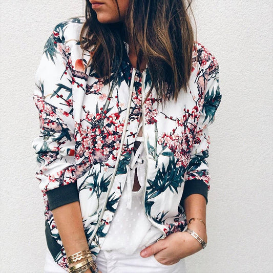 CD | SarahsJacket I Jachetă cu imprimeu floral pentru femei