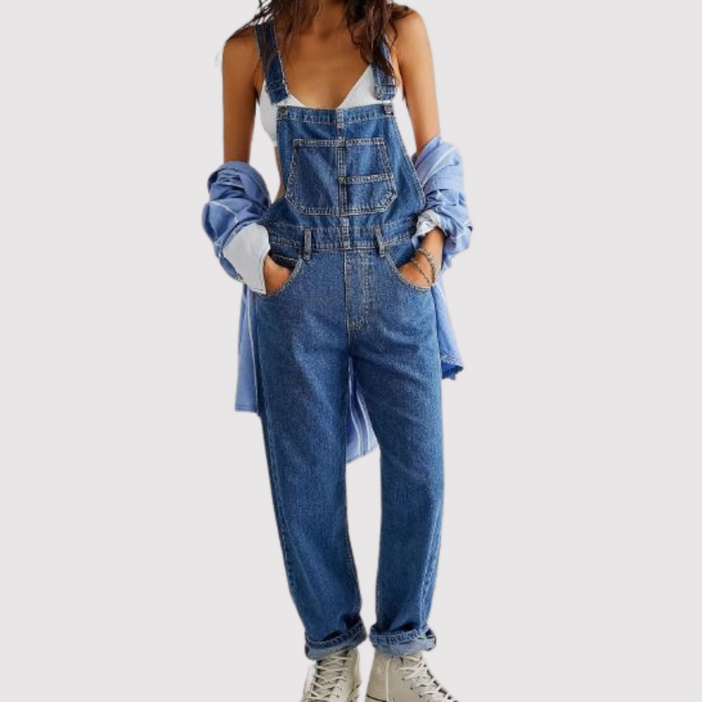 CD | Pantaloni cu picior larg din denim