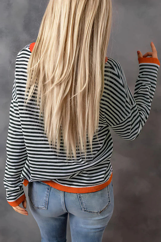 CD | Pulover trendy cu dungi