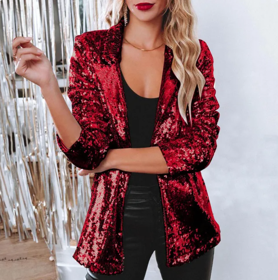 CD | Blazer cu paiete pentru femei