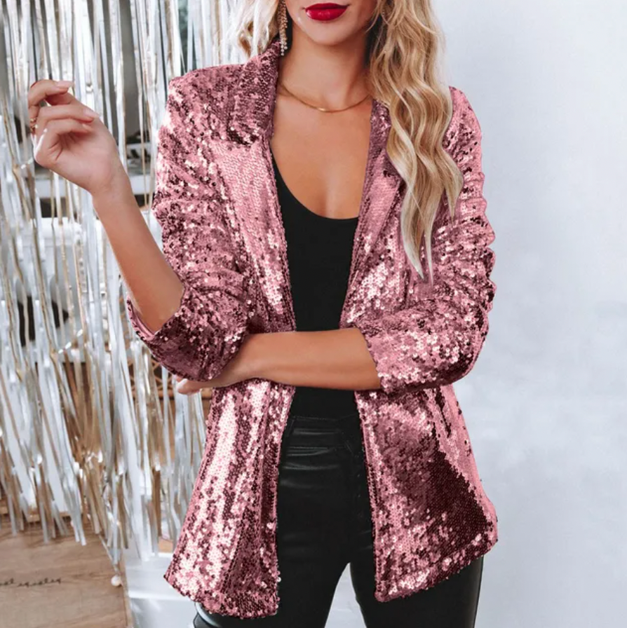 CD | Blazer cu paiete pentru femei
