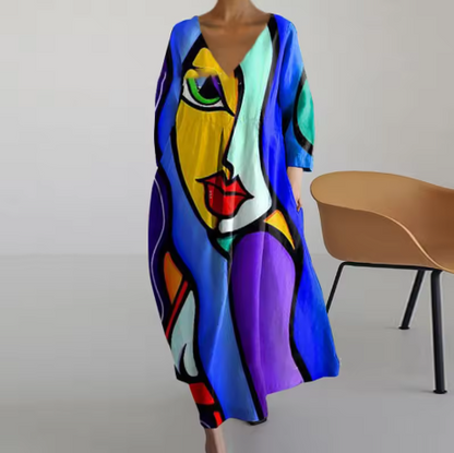 CD | Rochie maxi imprimată
