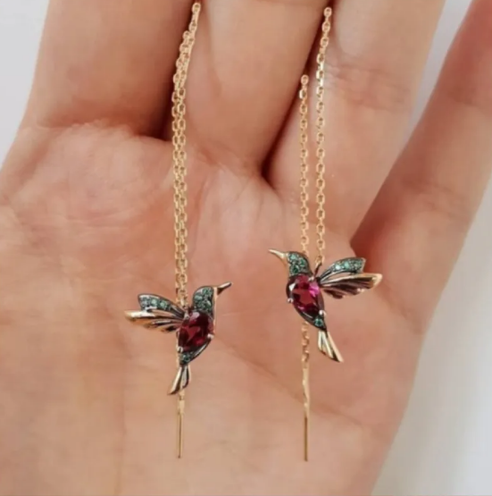 Retro Bird Earrings