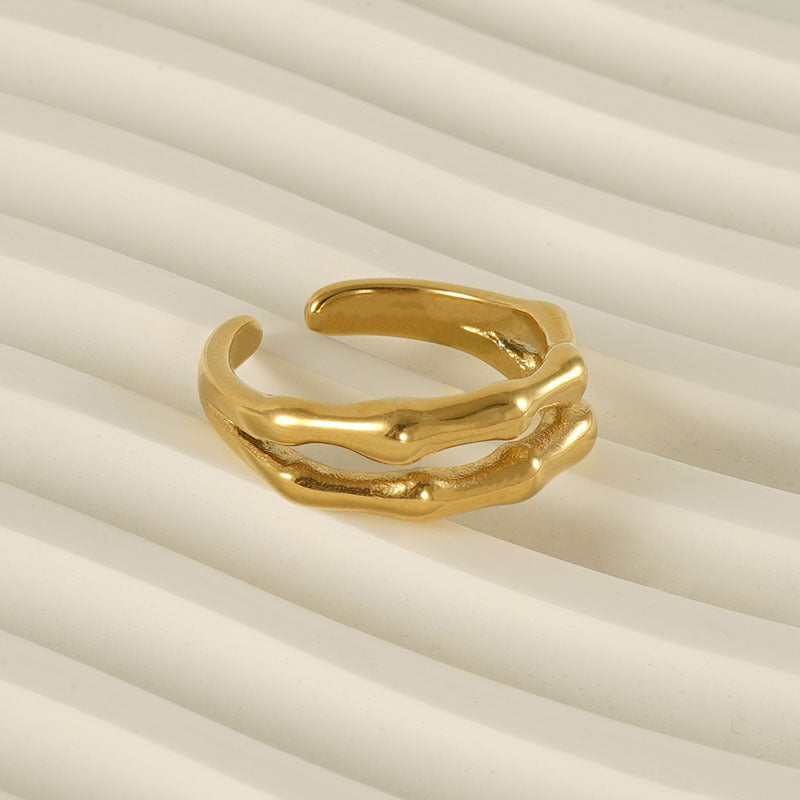 Sculptural Gold Ring