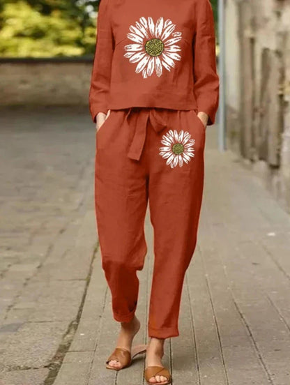 CD | Set relaxat și elegant de top și pantaloni