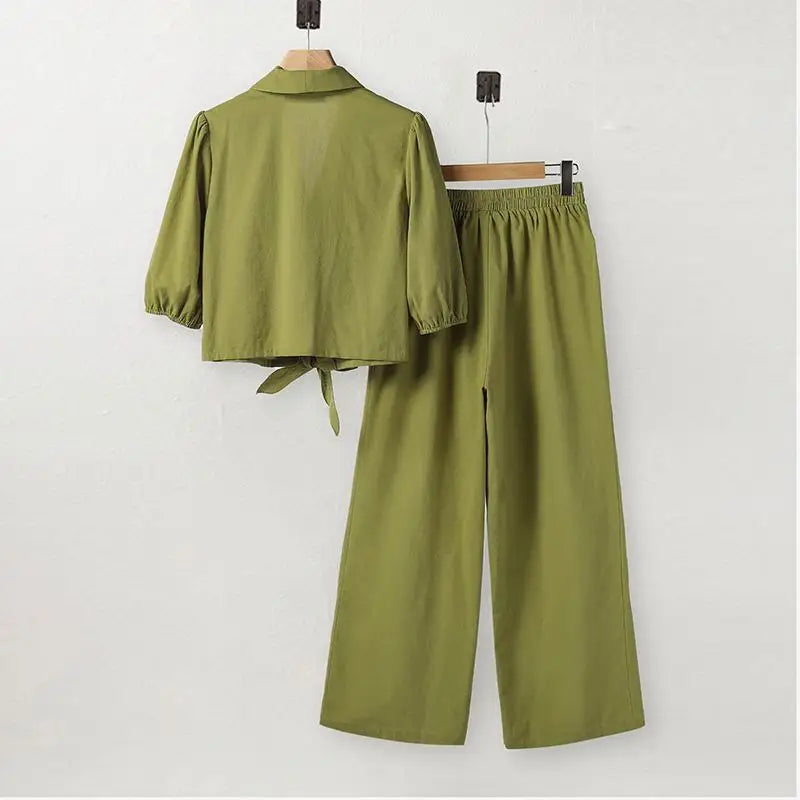 CD | Set relaxat și aerisit de top și pantaloni