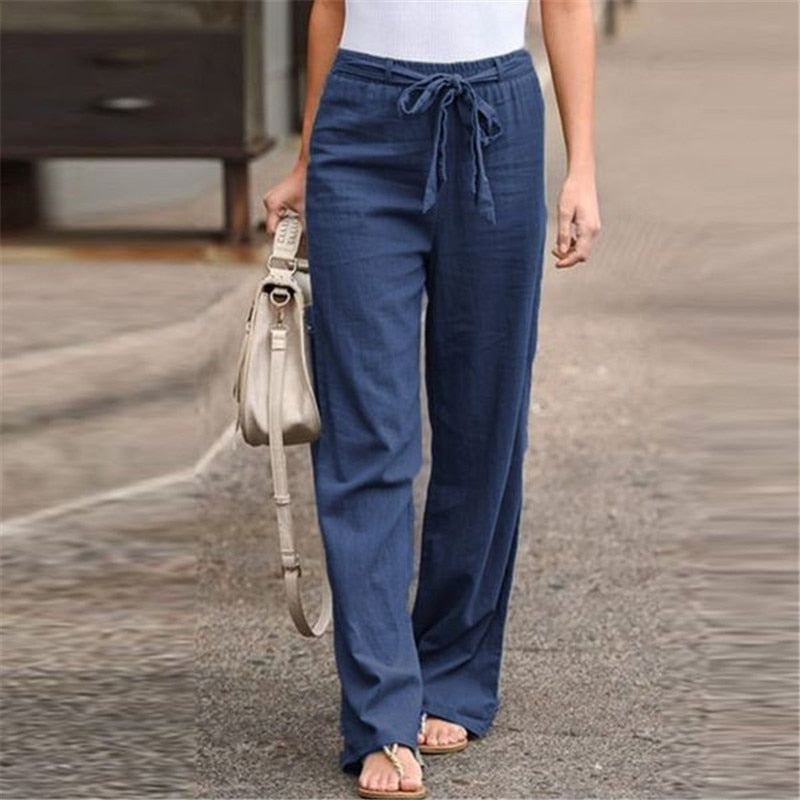 CD | Vandalyse™ Pantaloni din bumbac și in