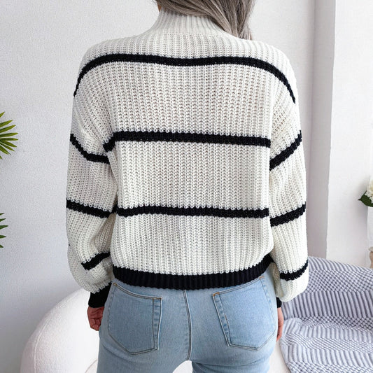 CD | Pulover casual cu dungi