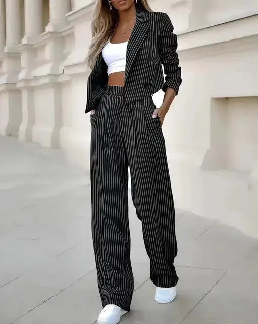 CD | Blazer elegant de damă cu pantaloni asortați