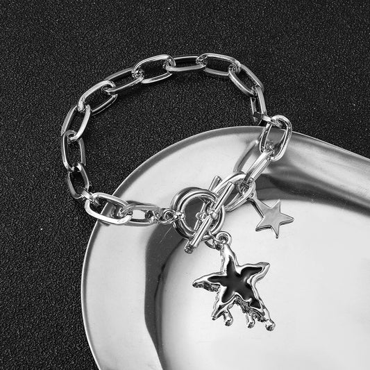 Silver Star Charm Bracelet