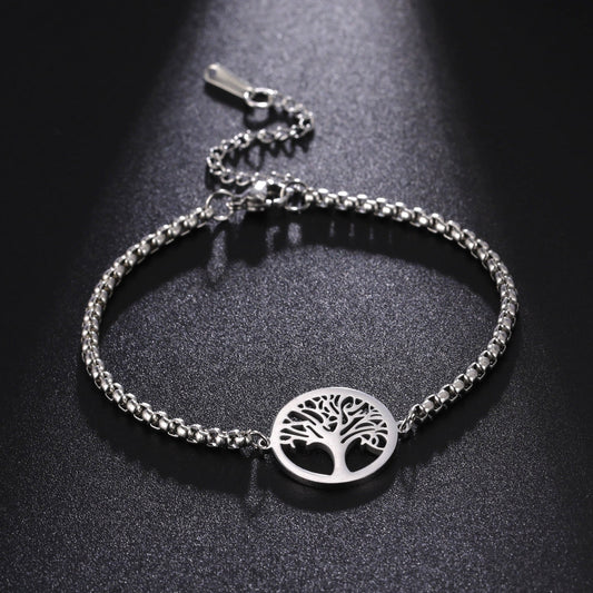 Silver Tree Of Life Bracelet