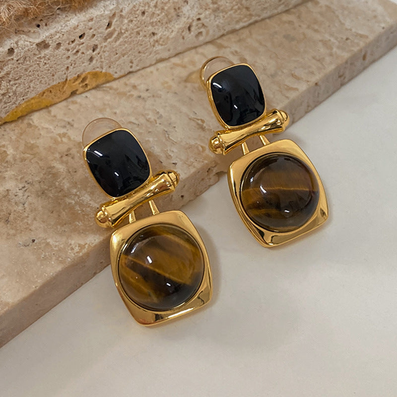 Statement Black Onyx Earrings