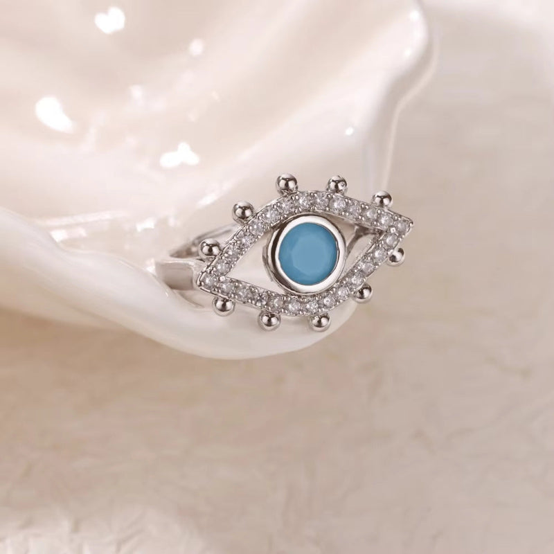 Statement Blue Eye Ring