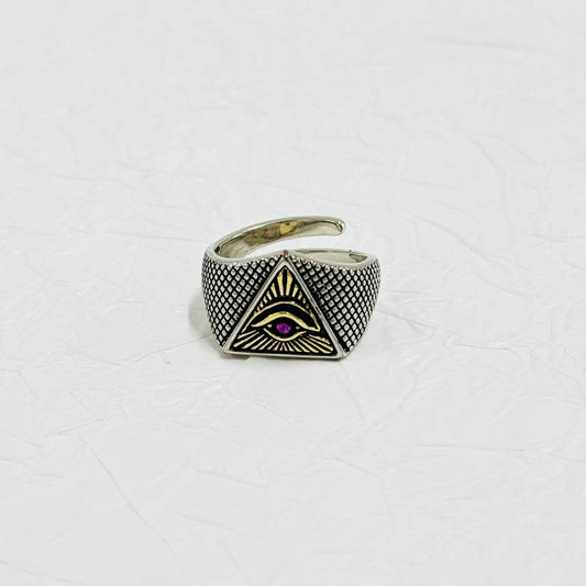 Statement Evil Eye Ring
