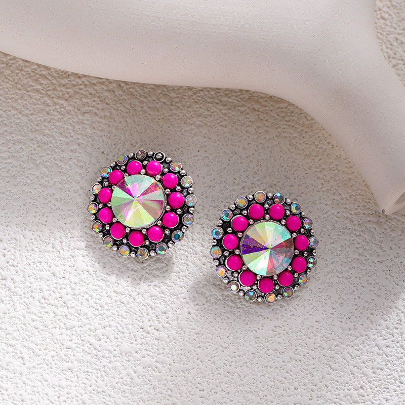 Statement Fuchsia Earrings