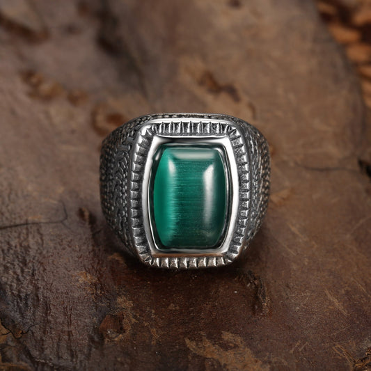 Statement Malachite Ring