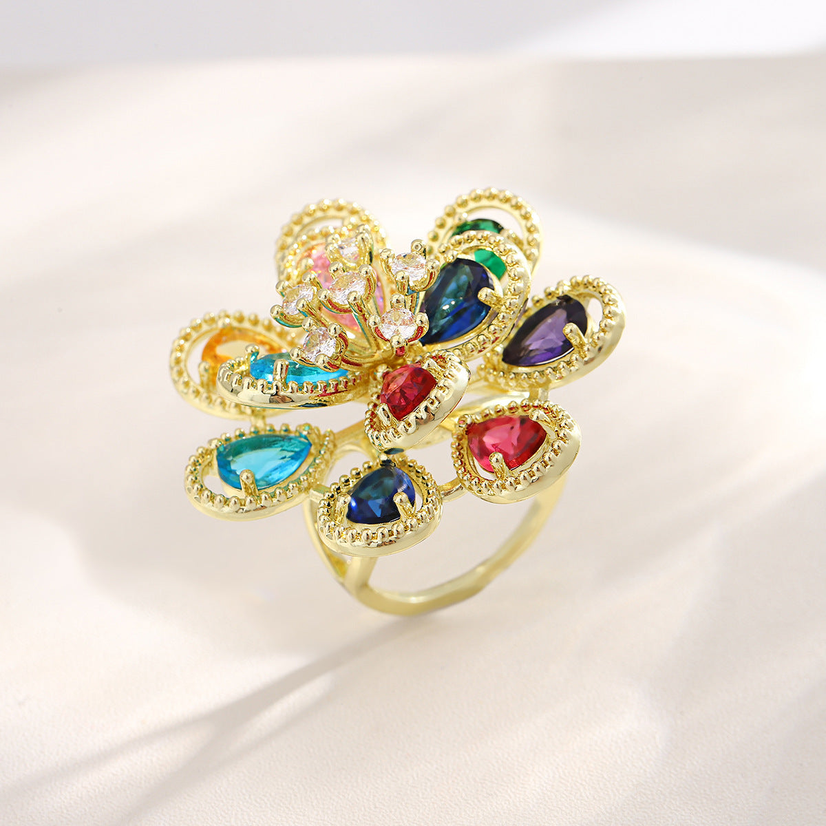 Statement Multicolor Ring