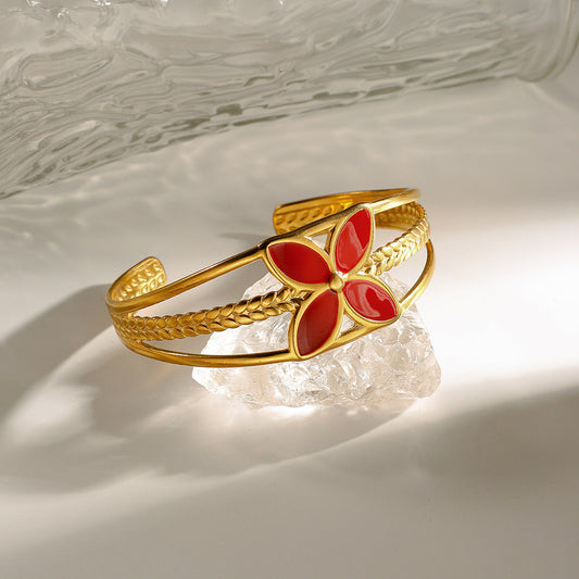 Statement Red Coral Bracelet