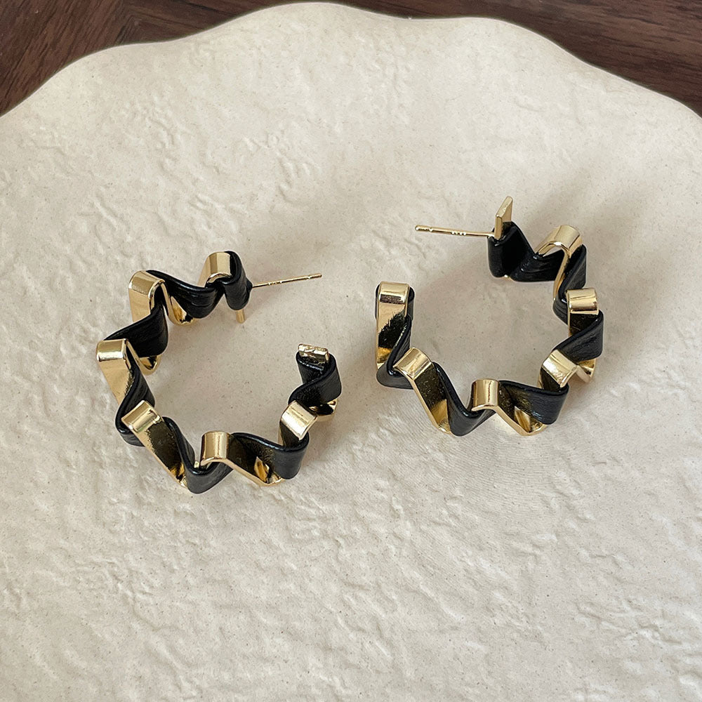 Statement Twisted Hoop Earrings