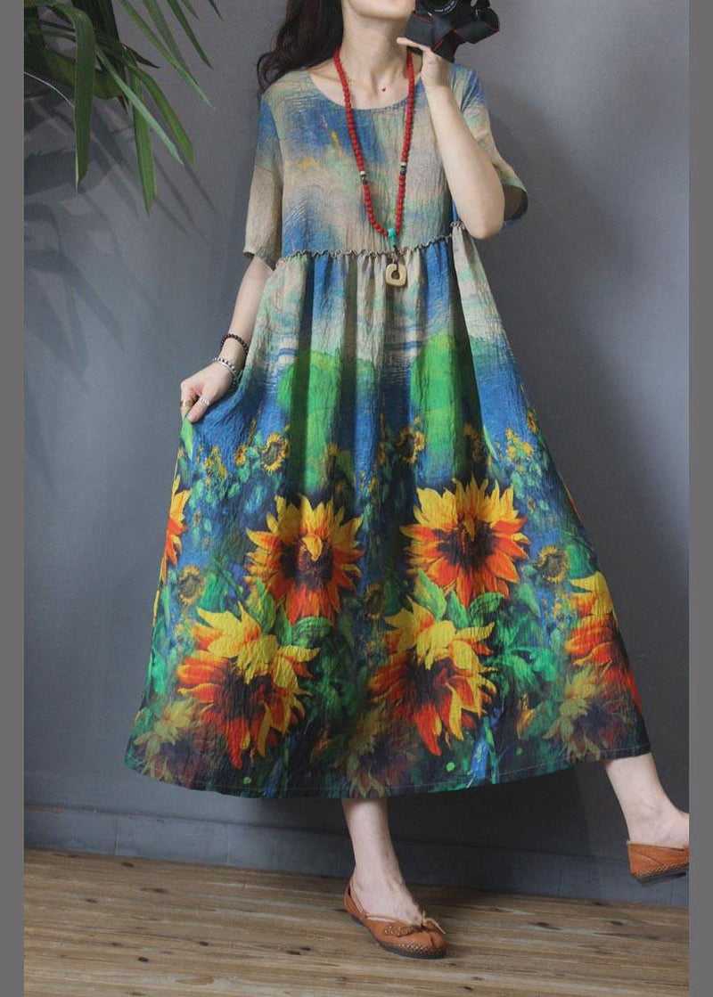 Sunflower Mid Length Dress Summer