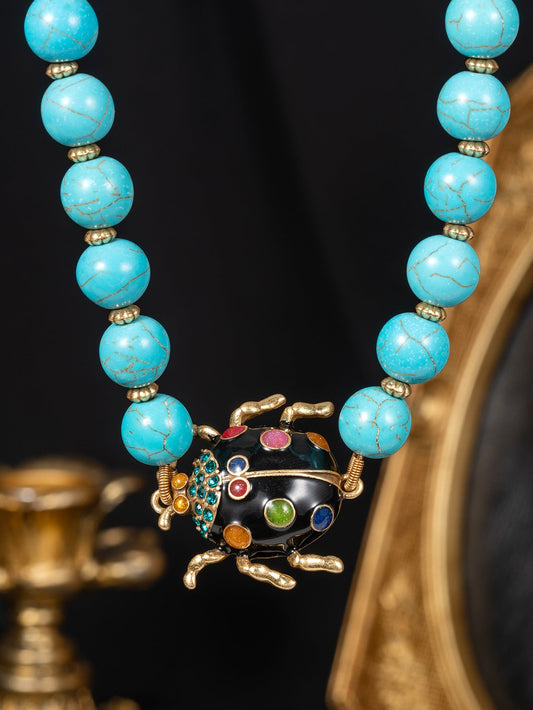 Turquoise Beaded Necklace