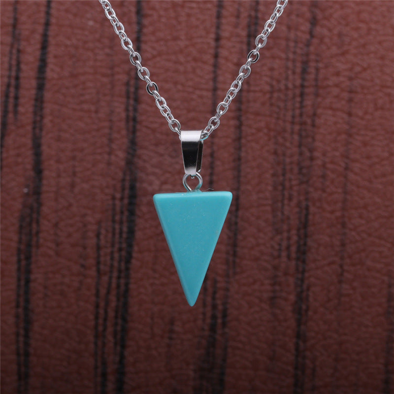 Turquoise Triangle Necklace