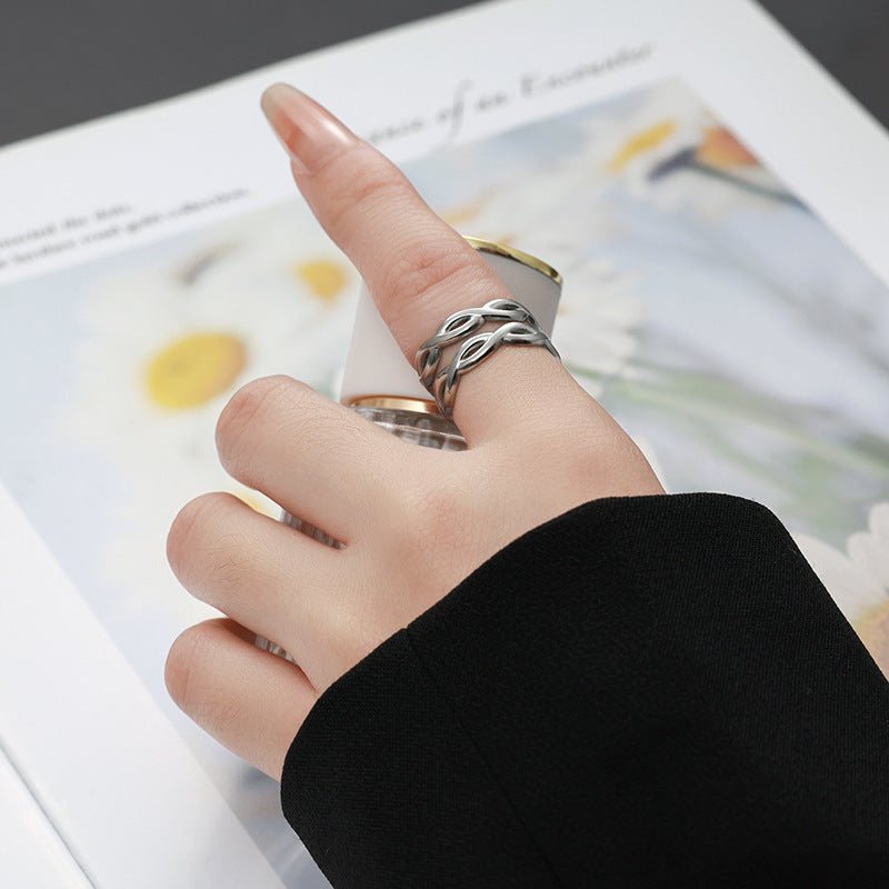 Twisted Silver Ring